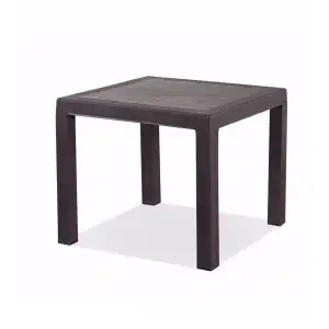 Daystone Comfort Rattan Camsız Masa Kahve 90*90