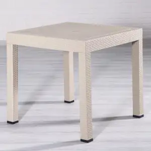 Daystone Comfort Rattan Camsız Masa Kapiçino 90*90