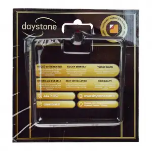 Daystone Kare Havluluk Siyah Ds-5157