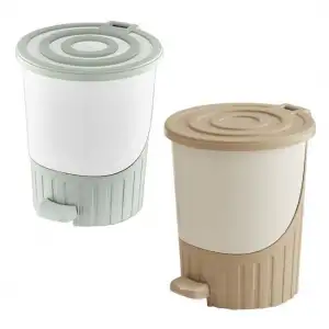 Dünya Pls Pedallı Çöp Kovası Pastel 8 Lt 01069