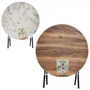 Ecowood Yuvarlak Katlanır Masa 60cm