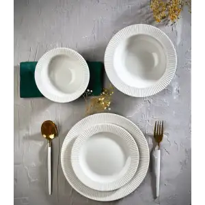 Farika Elif 24 Prç Yalın Yemek Takımı