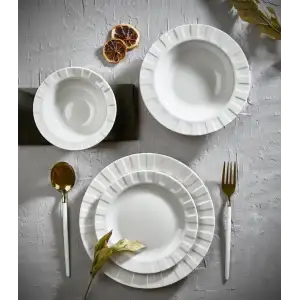 Farika Zümrüt 24 Prç Yalın Yemek Takımı