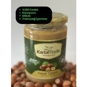 Fındık Ezmesi 600 gr Katkısız Doğal % 80 Fındık + Şeker