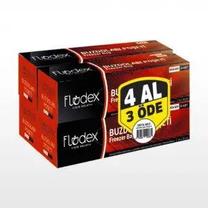 Flodex Buzdolabı Poşeti Orta Boy 4 Al 3 Öde 24*38 Cm