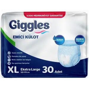 Gıggles Hasta Bezi Emici Külot 30 Lu Xlarge