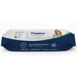 Gıggles Vücut Temizleme Havlusu 50 Li