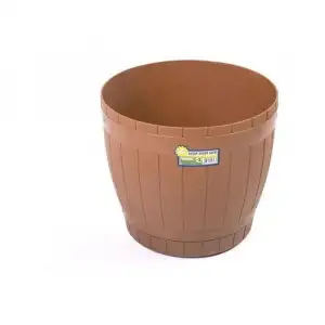 Hak Pls Naturel Ahşap Desen Saksı No:3 (6,5lt) Hp183