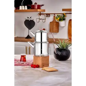 Hera Çaydanlık Takımı Bakır Orta Boy 1,65lt+0,9lt