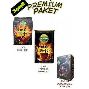 İkiçay Klasik ve Aromatik Lezzetler Bir Arada 2,5 kg 3lü Siyah Çay Paketi