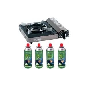 Kamp Ocak Gaz Stop Emniyetli Ck-505 Gri Ve 4 Adet 227 Kartuş Gkh