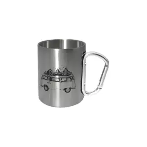 Karabinal Çelik Kupa Bardak