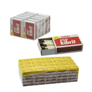 Kibrit 100 lü Fırsat Toplu Alım Paketi (Mutfak, Kamp, Mum İçin Ideal)