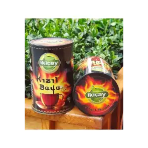 İkiçay Kızıl Büyü Silindir Kutu Siyah Çay 1000gr. X 2 Paket