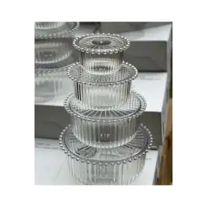 Krd Loza Yuvarlak Saklama Kabı 4 Lü Krd-5002