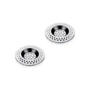 Lavabo Süzgeci Metal Evye Süzgeç Banyo Evye Deliği Çöp Tıkacı 2 Adet