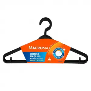Macromax Döner Başlıklı Elbise Askısı  4 Lü 2025915