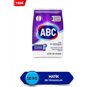 Matik Toz Deterjan 10 Kg Sık Yıkananlar Beyaz Ve Renkliler 66 Yıkama