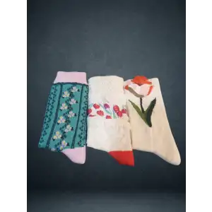 Desenli Kadın Çorapları