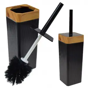 Maxel Mimoza Çizgili Ahşap Klozet Fırçası Y-867