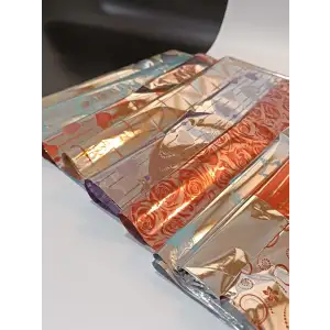 Metalize Hediye Paketi Bantlı Yapışkanlı 40x60 cm 100 Adet