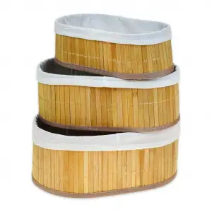 Mitra Bambu Oval Sepet 3 Lü Mtr-2403556