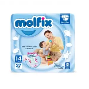 Molfix 4 Beden Maxi 27 Adet Bebek Bezi