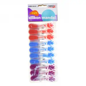 Nerox Silikon Mandal Şeffaf Çınarlı 10lu Nrx-4658