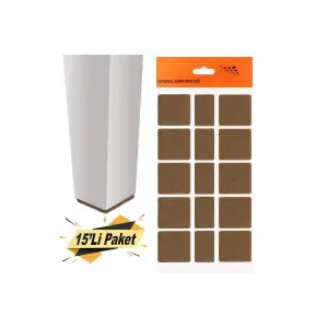 Nobel Yapışkanlı Kare Masa Sandalye Keçesi Zemin Koruyucu Keçe