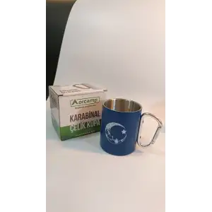 Orcamp Karabina Saplı Çelik Kupa Bardak Yeşil Out-1850