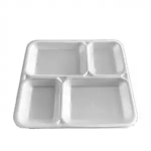 Pgs Köpük Tabak 4 Bölmeli 100 Lü