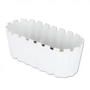 Poliwork Akasya Balkon Saksı Beyaz 30