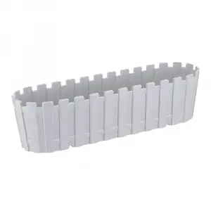 Poliwork Akasya Balkon Saksı Beyaz 40cm