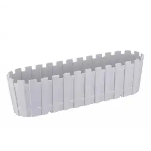 Poliwork Akasya Balkon Saksı Beyaz 60cm