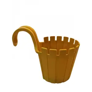 Poliwork Akasya Balkon Saksı Tekli kolay Askı 30 Sarı 1,5 Lt Denge Aparatlı