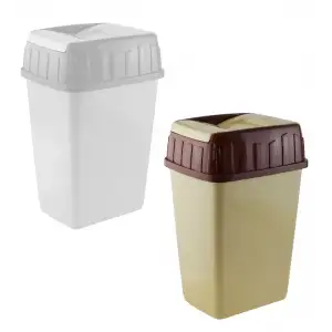 Polytime Çift Kapaklı Çöp Kovası 10 Lt E-676