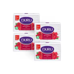 Saf & Doğal Kaynaklı Gül 16 Adet Beyaz Kalıp Sabun 4x600gr
