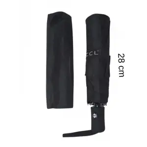 Şemsiye Cep Boy Tam Otomatik Siyah 28cm
