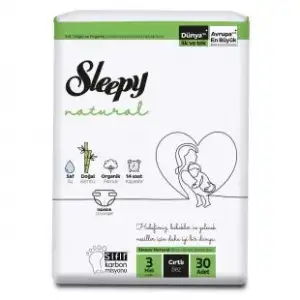 Sleepy Natural No:3 Midi 30 Adet Bebek Bezi