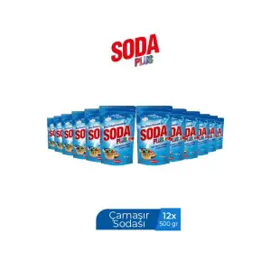 Koruma Soda Plus Optik Etkili El ve Matik Çamaşır Sodası (500 g × 12 adet) Yerli