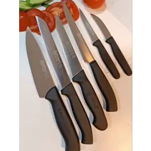 Sürbisa Sürmene Sürbısa 61170 / 202 Şef Bıçak Seti Siyah