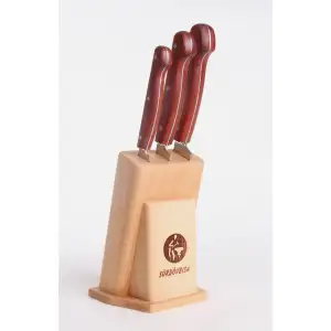 Sürdövbısa 61310 3Lü El Yapımı Ahşap Sap Mutfak Seti