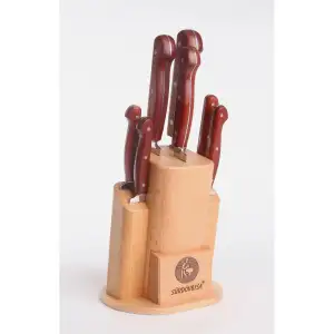 Sürdövbısa 61350 7li El Yapımı Ahşap Sap Mutfak Seti