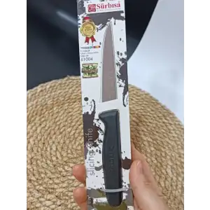 Sürmene 61004 Mutfak Bıçağı (9,50 Cm) Siyah