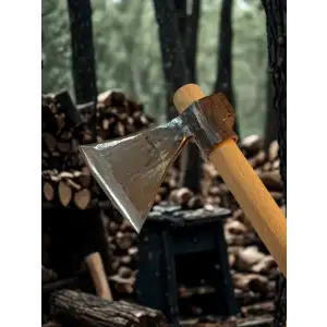 Sürmene Baltası Yuvarlak Sap Nacak Kamp Odun Kesme Kırma Budama Kemik Kesme Bölme Makas Çeliği