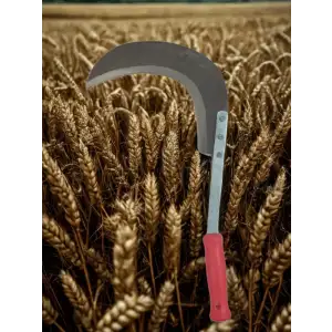 Sürmene Çayır Orağı El Yapımı Keskin Çim Biçme Orak Kırmızı