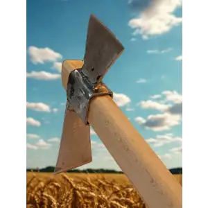 Sürmene Makas Çeliği Paltalı Kazma Bahçe Tarla Hobi 45cm Profosyonel