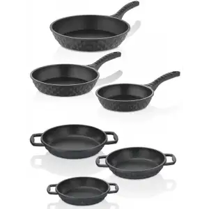 Bella 6 Parça Tava Sahan Seti Siyah