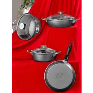 Taç Corvina Döküm 7 Prç Tencere Seti