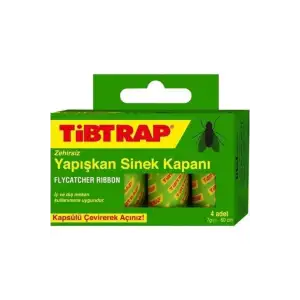 Tibtrap Yapışkan Karasinek Tuzağı Sinek Bandı 4lü Paket